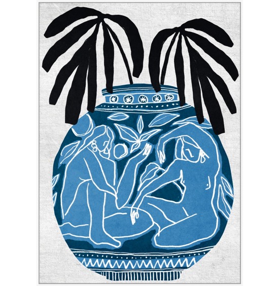 ÇERÇEVE MAVİ ÇÖMLEK 100x140CM