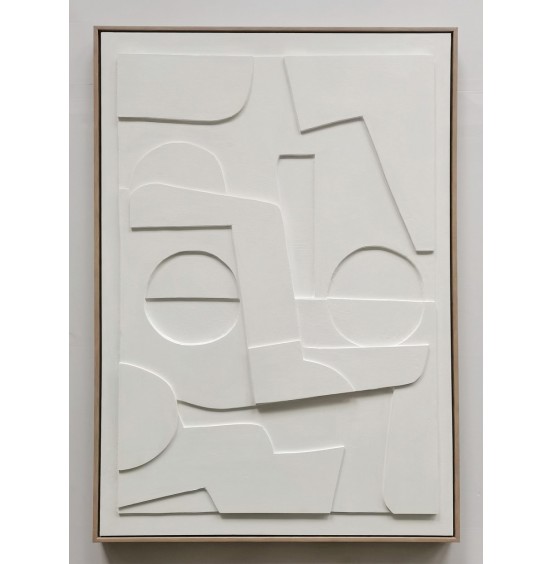 ÇERÇEVE 3D SANAT BEYAZ 80x120CM