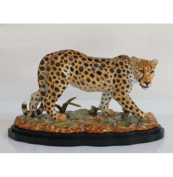 PORSELEN LEOPAR 31x20CM