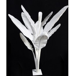 SUNİ BEYAZ MUZ YAPRAK AĞACI 223CM 