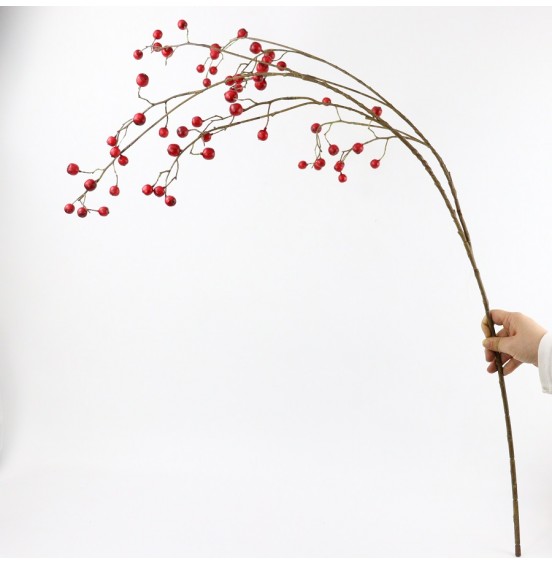 SET/12 YAPAY KIRMIZI MEYVE DALI 120cm