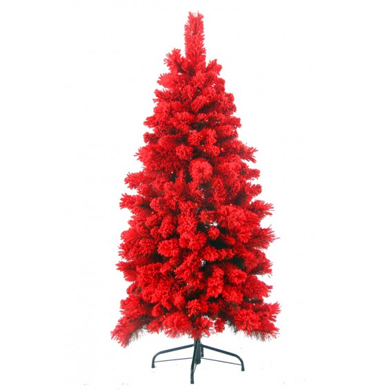 ARTIF NOEL AĞACI KIRMIZI KAR + KIRMIZI LEDLİ 150CM