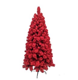 ARTIF NOEL AĞACI KIRMIZI KAR + KIRMIZI LED'Lİ 180CM