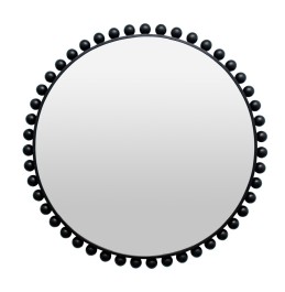 SİYAH YUVARLAK METAL AYNA 110cm