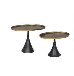 S/2 ANT.ALTIN+SİYAH AYAK 70x42x50CM/60x39x42CM