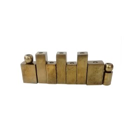 8Lİ ŞAMDAN ANT.GOLD 47x8x16CM