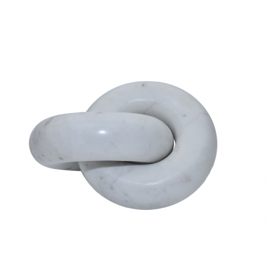 S/2xBEYAZ MERMER 2 GEÇME HALKA 15x6CM