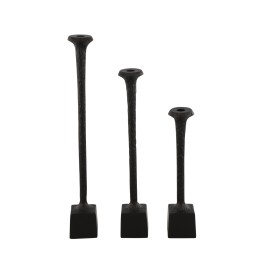 S/3 ŞAMDAN MAT SİYAH 35CM/45CM/54CM