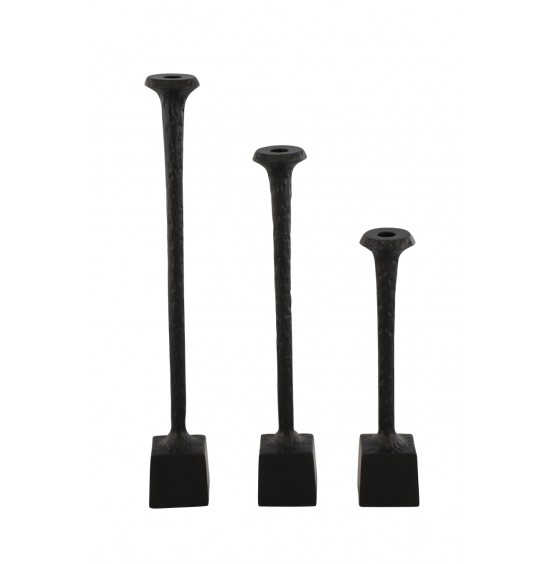 S/3 ŞAMDAN MAT SİYAH 35CM/45CM/54CM