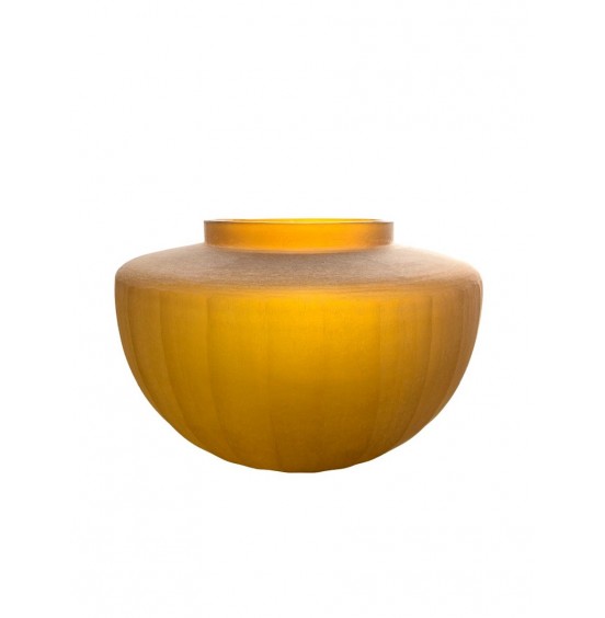 AMBER ALTIN ​​CAM VAZO TAŞ KAPLAMA 38x25CM