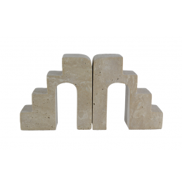 TRAVERTEN MERMER KİTAPLIK 12x5.3x12,5CM (2x)