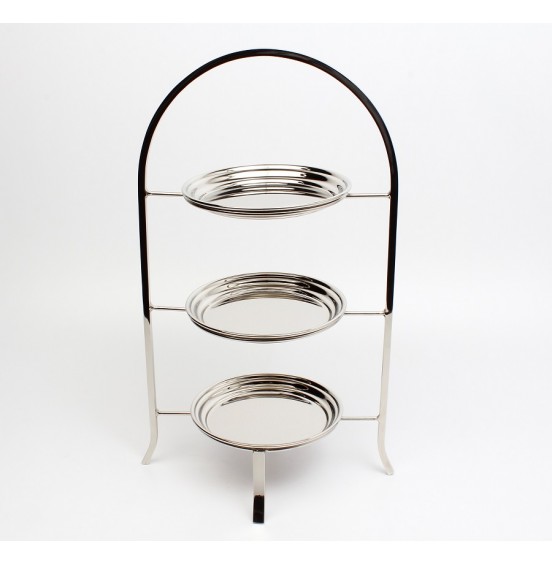 3 KATLI NİKEL SUNUMLUK 17x48CM