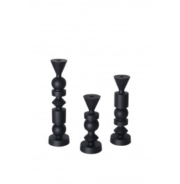 SET/3 MAT SİYAH ŞAMDAN 29CM/37CM/46CM SET/3 MAT SİYAH ŞAMDAN 29CM/37CM/46CM