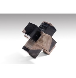 TAŞLANMIŞ AHŞAP DEKORATİF OBJE 19x19x19cm