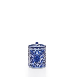 CANNISTER BEYAZ.MAVİ PORSELEN MING  22,5CM(TOPLU ALIMLARDA 4ADET OLARAK GELMEKTEDİR.)