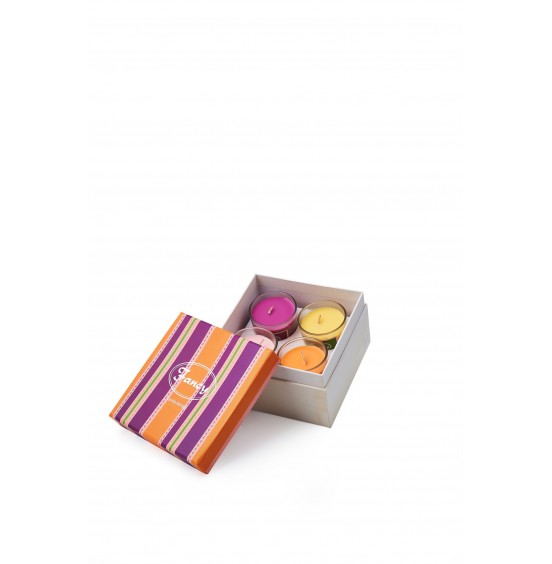 VANİLYA MANGO 4LÜ BARDAK MUM  6,5CM
