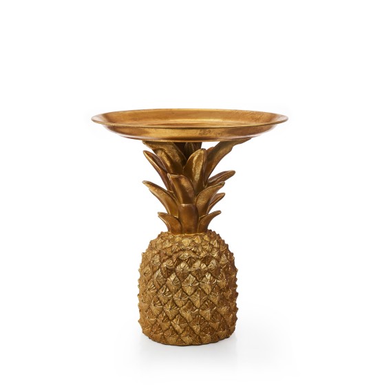 YUVARLAK TABAK REÇİNE ANANAS ANT.GOLD 