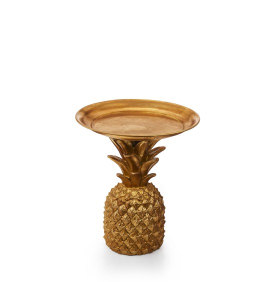 YUVARLAK TABAK REÇİNE ANANAS ANT.GOLD 