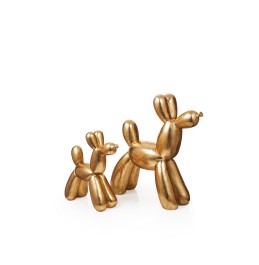 GOLD REÇİNE BALON KÖPEK  28x10x26CM 40x14x41CM 2Lİ