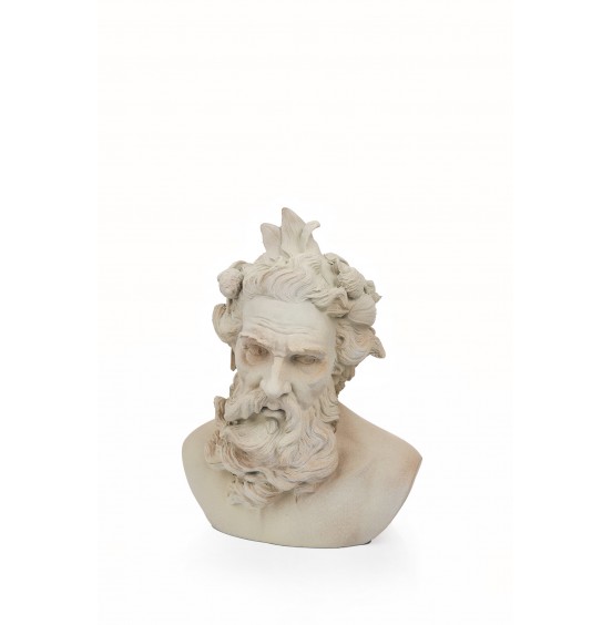 BEYAZ REÇİNE POSEIDON BÜST  33,5x25x41CM (TOPLU ALIMLARDA 4ADET OLARAK GELMEKTEDİR.)