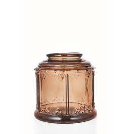 FÜME KAHVERENGİ CAM FENER PROVENCE  23,5CM 