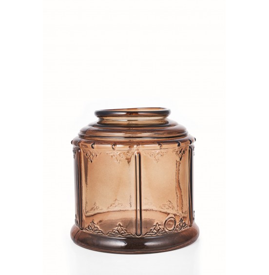 FÜME KAHVERENGİ CAM FENER PROVENCE  23,5CM 